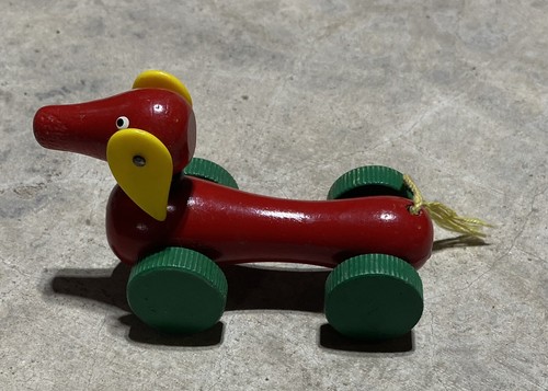 Vintage Brio Sweden Wood Dachshund Dog - Picture 3 of 5