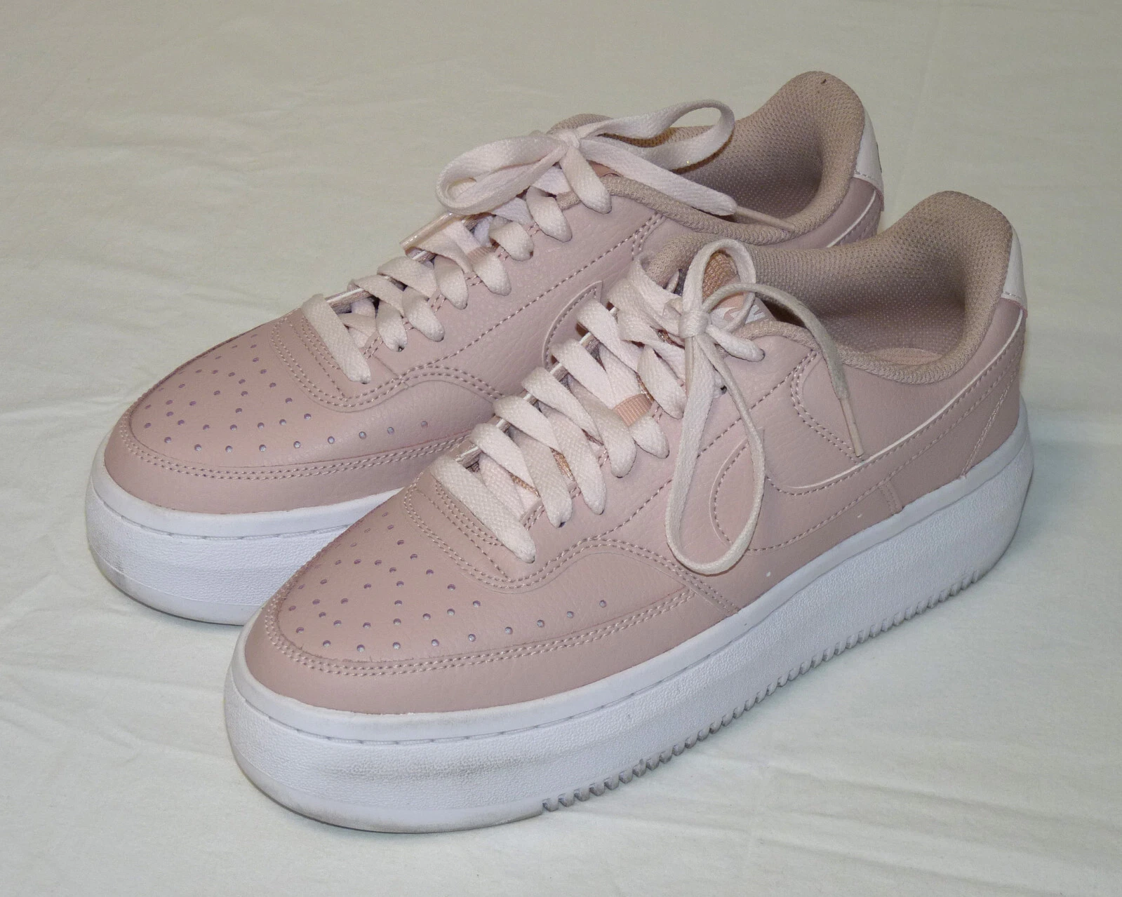Sneakers da donna Nike TAGLIA 8 5 scarpe Court Vision Alta Low ROSA OXFORD pelle