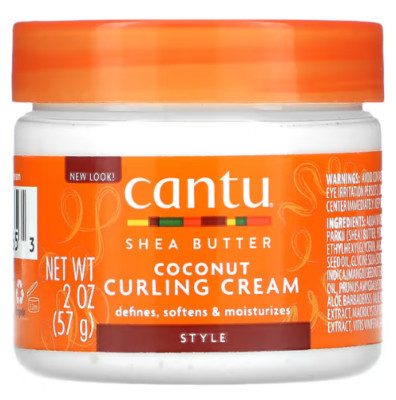 Cantu Shea Butter Coconut Curling Cream Defining Softening Moisturizing 2 oz NEW