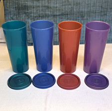 Tupperware 16oz Tumbler Cup Set 8pc Multicolo...