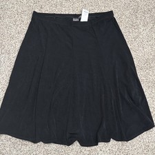 Falda Jordana negra para mujer Chico's Travelers talla 3-XL