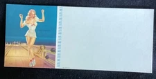 Vintage pinup girl ink blotter 1950s risqué Pin-up Bowling Alley Antique