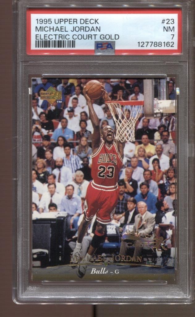 1995-96 Michael Jordan Upper Deck Electric Court Gold #23 PSA 7 NM Chicago Bulls