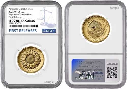 2025 W Gold American Liberty $100 NGC PF70 UCameo First Releases W/OGP