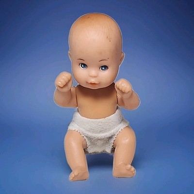 Tiny Baby Doll by Simba Dollhouse Baby 3'' Vintage 2007