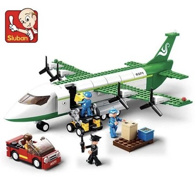 Sluban Creative City Airbus Cargo Aircraft Building Blocks Airplane Open Box