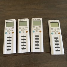 Lot of 4 IClicker 2 Remote Response Student Control Tested No Batteries Tested