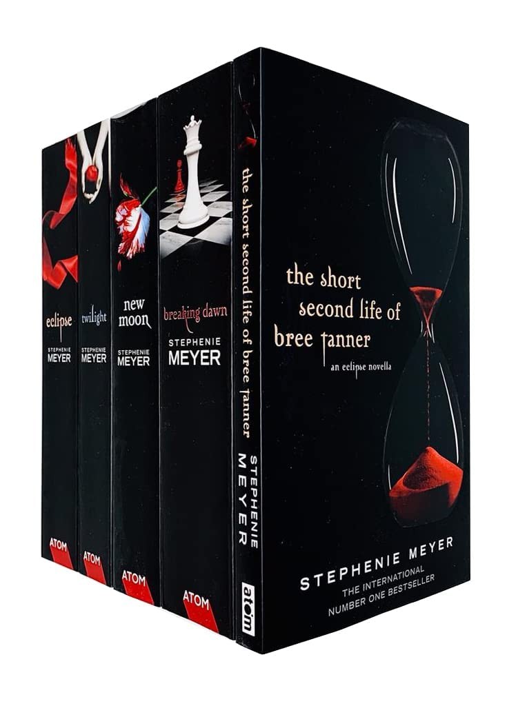 B&Q -  Twilight Saga Black Cover Stephenie Meyer 5 Books Collection Set (Breaking DawnShort Second Life Of Bree TannerEclipseNew Mo - Image 3