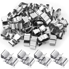 50 Pcs Trailer Frame Wire Clips Stainless Steel Clips Metal Cable Clips 22.5Mm