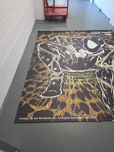 Rare Marvel HUF SpiderMan Black Suit Store Display Banners Zumiez Promo Set of 2 - Bild 3 von 12