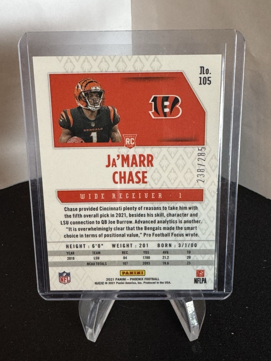 2021 Panini Phoenix - Ja'Marr Chase RC #105 Red Lazer #d /285