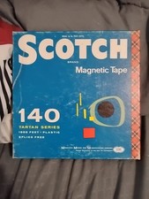    Scotch Magnetic Tape Tartan Reel-to-Reel Audio Tape  Vintage Recording Reel