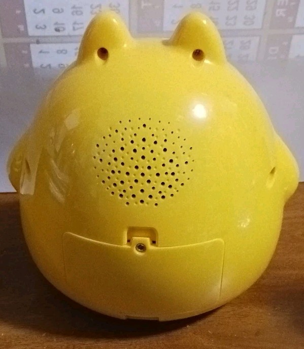 Kids Yellow Cat Digital Alarm Clock Night Light Music Timer Tested