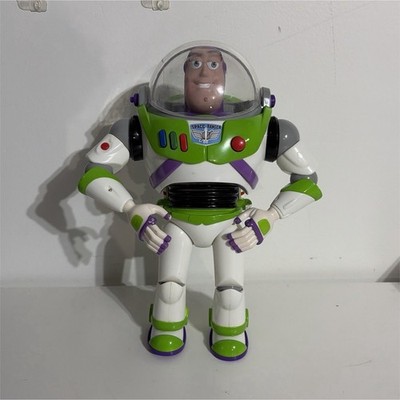 Disney Pixar Buzz Lightyear Action Figure Light Up White/Green/Purple
