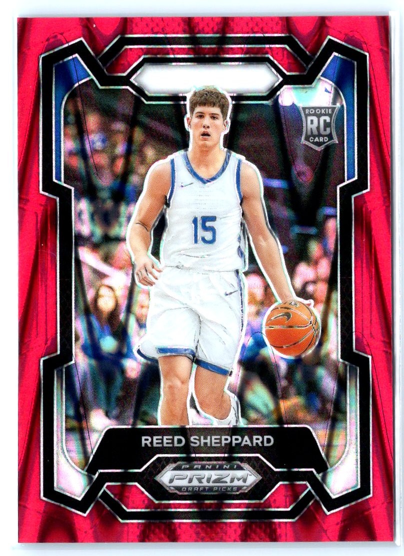 2024 Panini Prizm Draft Picks #21 Reed Sheppard Prizms Red Seismic #/225