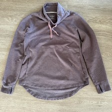 L.L. Bean Cozy Mixed Knit Pullover Funnelneck Sweatshirt