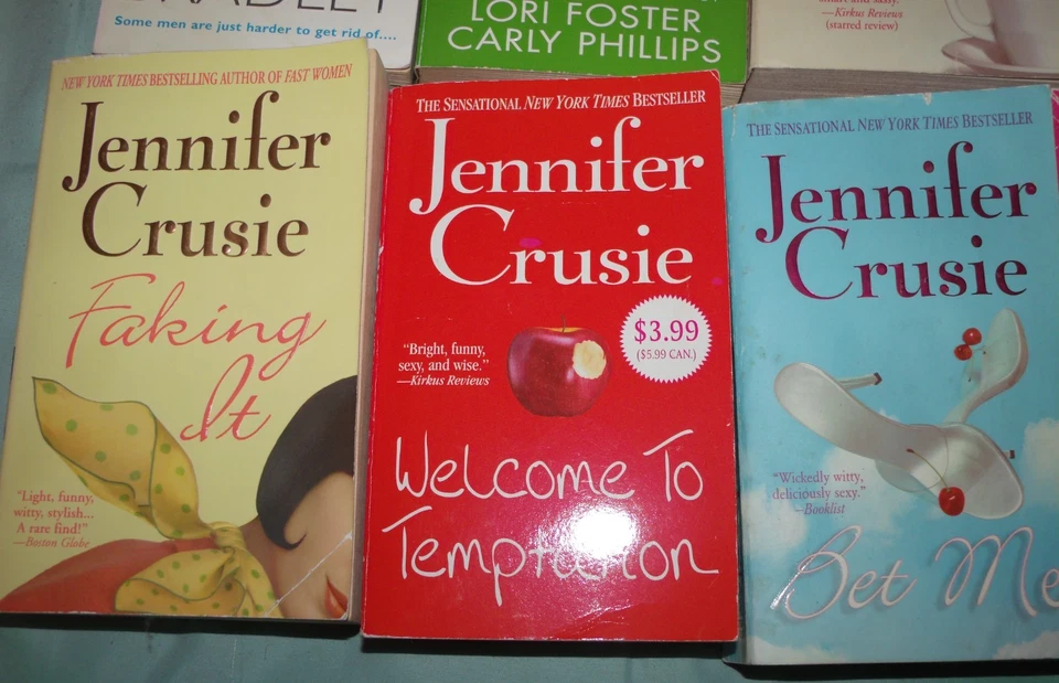 Lot of 6 Jennifer Cruise PB Books Faking It, Bet Me, Fast Women, Santa Baby, Wel Foto 3 de 3