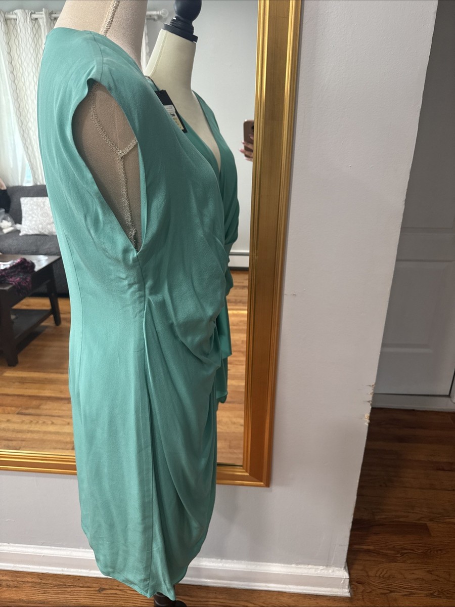 green emerald velvet dress Rachel Zoe