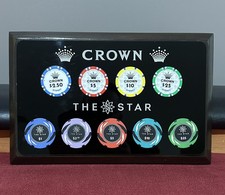 Sydney star and crown casino/poker chip frame.