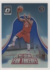 2017 Donruss Optic All Clear for Takeoff Blue Prizm 36/49 Norman Powell #2 09g4