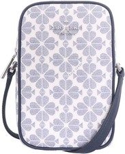 Image of Kate Spade KG490 Shoulder Bag in Navy Multi Spade Flower PVC Coated Canvas