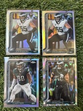 2025 Topps Chrome Football Philadelphia Eagles Refractor Wave 4x Lot
