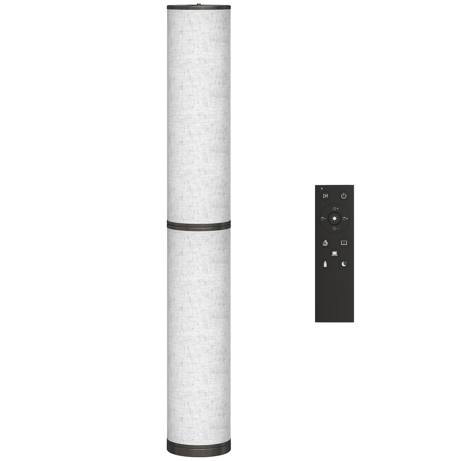 Lampada da Terra con Telecomando e Regolazione Temperatura 3000-6000K, Paralume