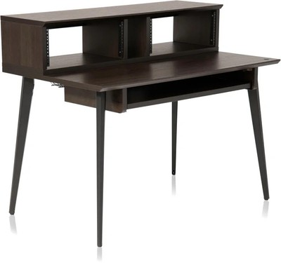 Gator Frameworks Elite Main Desk - Dark Walnut Brown