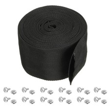2.8" 20FT Schutzschlauch Manschette Polyester Faserkabel Schutzh&uuml;lle Schwarz