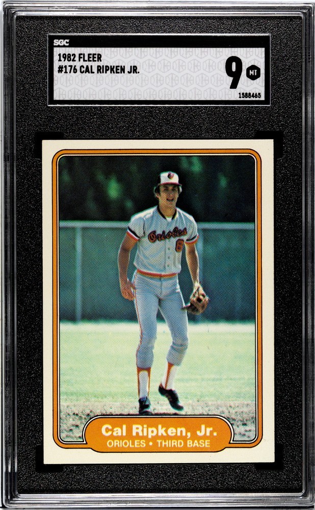 1982 Fleer Baseball #176 Cal Ripken Jr RC SGC 9