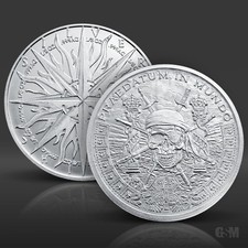 1 oz Pieces of Eight BU Silver Round 96.80 per troy oz