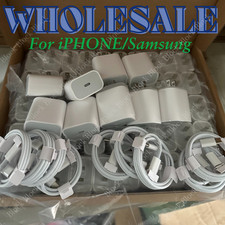 20W PD Fast Charger Cube Type C Cable Lot For iPhone 15 14 13 12 11 16 17 XS X 8