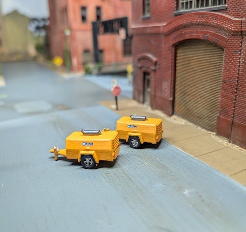 Custom Built Set Of 1/87 HO Scale Air Compressor Trailers. 3D Printed ...