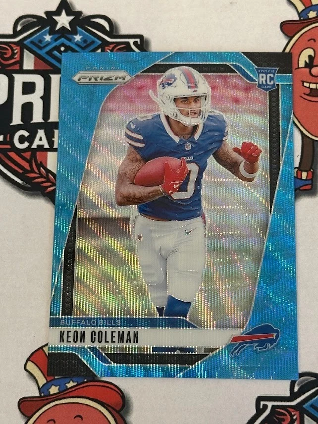 2024 Panini Prizm - Rookies Keon Coleman #362 Blue Wave Prizm /230 (RC)