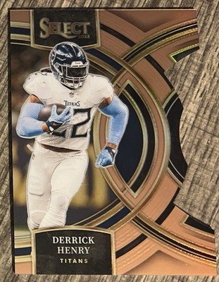 2023 Panini Select - Premier Level Derrick Henry #156 Copper Prizm Die-Cut /299