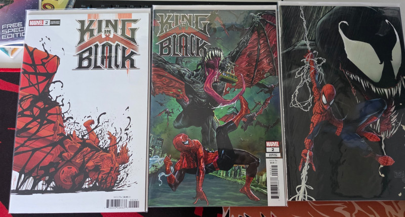 King in Black #2 Comic Lot x8 Variants 1:50 Dragon Turner Virgin Venom Knull