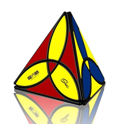 Clover Pyraminx Magic Speed Cube Stickerless Professional Fidget Toys 