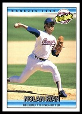 Nolan Ryan 1992 Donruss #11 Texas Rangers MLB READ FREE SHIPPING AutographDen