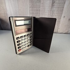 Vintage Radio Shack EC-402 Solar Power Calculator - W/case - READ