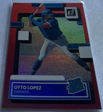 2022 Donruss Baseball Otto Lopez Toronto Blue Jays Holo Red Rated Rookie #49