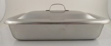 Vollrath stainless steel instrument tray with lid, 8"x5"x2", vintage - NOS