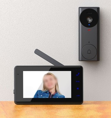 Video Doorbell 4 3 Zoll Funksystem mit stärkerem Signalempfang