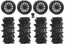System 3 SB-6 15" Wheels Gunmetal (4+3) 32" Outlaw Max Tires RZR Turbo R & Pro R