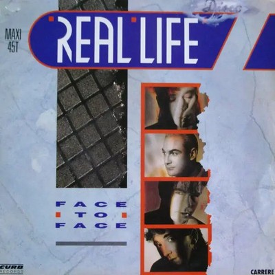 Real Life Face To Face FRENCH PRESSING Vinyl Single 12inch Carrere