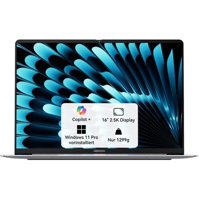 GEEKOM GEEKBOOK X16 PRO 16'' Notebook Intel Core Ultra 5 Microsoft Windows SSD