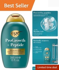 OGX ProGrowth + Peptide Shampoo - 13oz, Gentle Exfoliating for Thicker Hair 0.92 per gallon