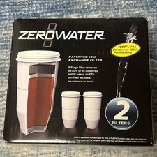 Zero Water 5 Stage Filtration 2 Pack Replacement Water Filters ZR-017