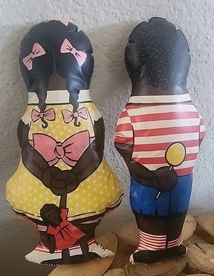 Black Oil Cloth Advertising Doll Lot Wade Diana