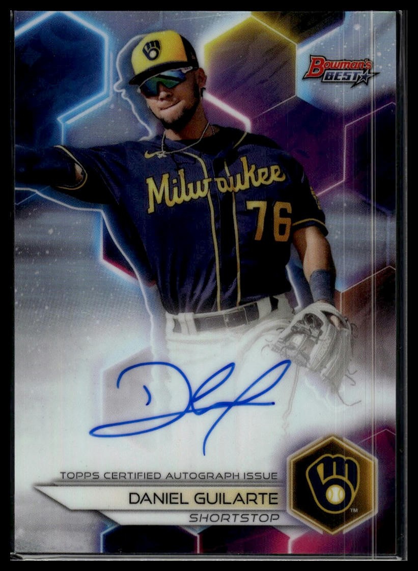 2023 Bowman's Best #B23-DGE Daniel Guilarte Best of 2023 Auto Refractors