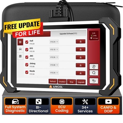 All System Bidirectional Car OBD2 Scanner ECU Coding Diagnostic Scan Tool CAN-FD